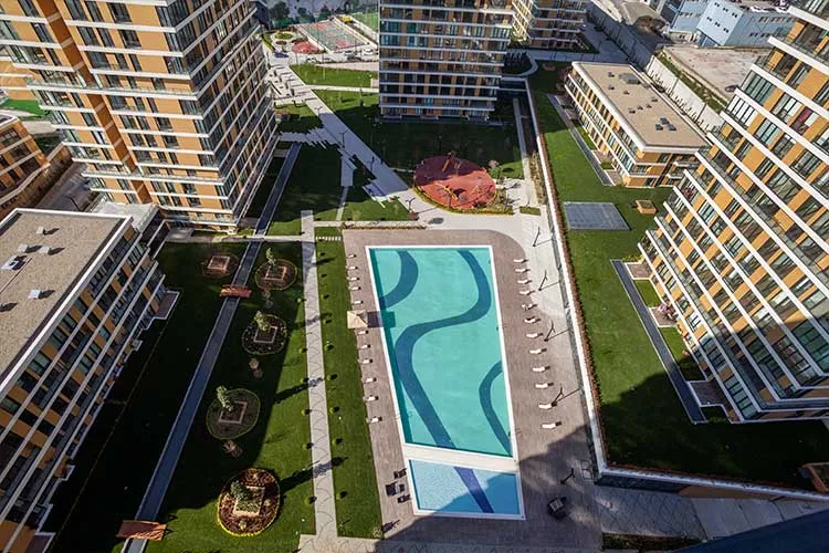 İstwest yüksek katlı manzaralı 4+1 daire